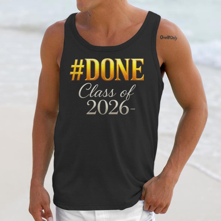 Done Class Of 2026 Graduation Unisex Tank Top