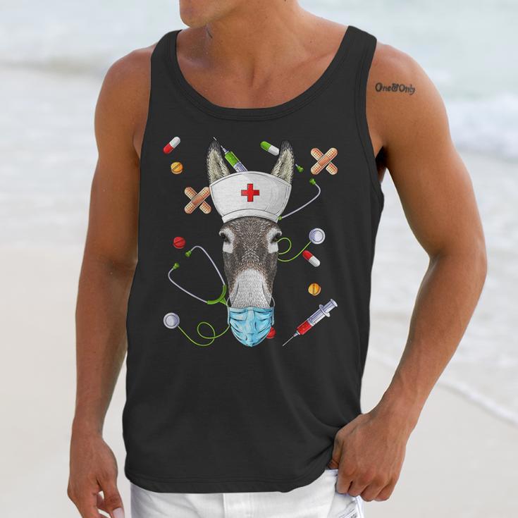 Donkey Nurse RN ER Nursing School Graduation Unisex Tank Top