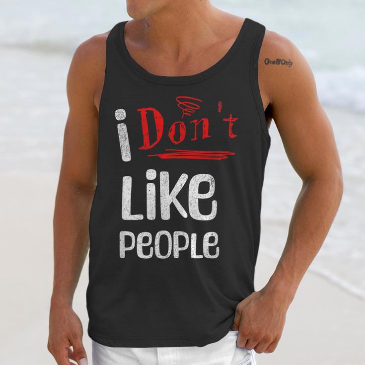 I Don't Like People Introvert Small Unisex Tank Top I Don't Like People Introvert Small Unisex Tank Top