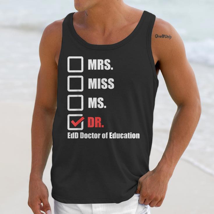 EdD Doctor Of Education Dr Doctorate Graduation Unisex Tank Top