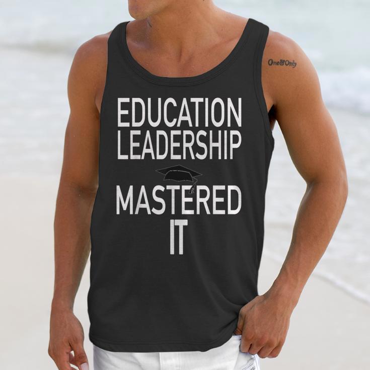 Education Leadership Masters Graduation Shirt Unisex Tank Top