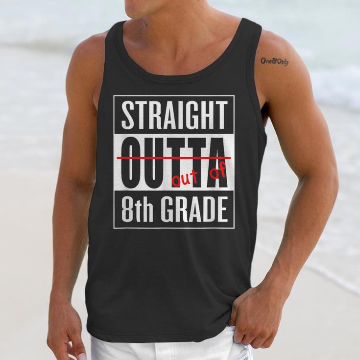 Eighth Grade Graduation Shirt Straight Outta 8th Grade Unisex Tank Top
