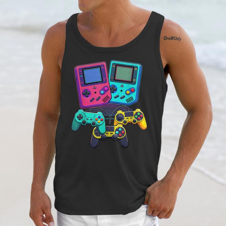Eighties Console Controller Gaming Player Gadget Nostalgia Unisex Tank Top Eighties Console Controller Gaming Player Gadget Nostalgia Unisex Tank Top
