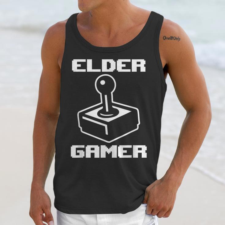 Elder Gamer Retro Video Game Nostalgia Old Gamer Unisex Tank Top