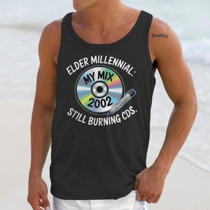 Elder Millennials Embracing 90s CDs Nostalgia Vibes Unisex Tank Top