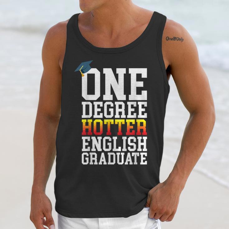 English Major Shirt Now Hotter By One Degree Graduation Unisex Tank Top