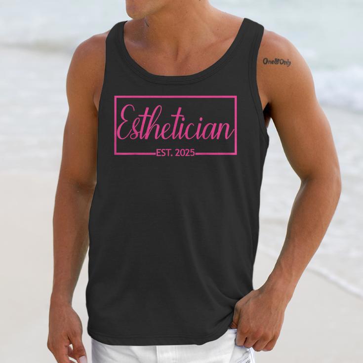 Esthetician Est 2025 Skin Care Specialist Graduation Unisex Tank Top