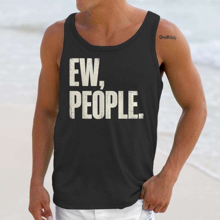 EW People Introvert Sarcastic Graphic Style Unisex Tank Top