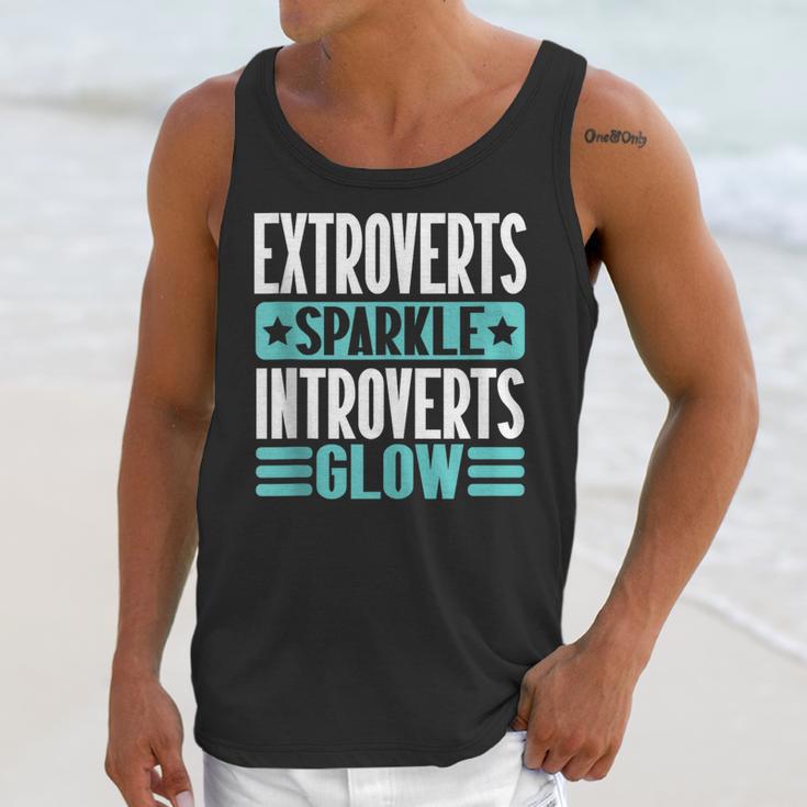 Extroverts Sparkle Introverts Glow Introvert Unisex Tank Top Extroverts Sparkle Introverts Glow Introvert Unisex Tank Top