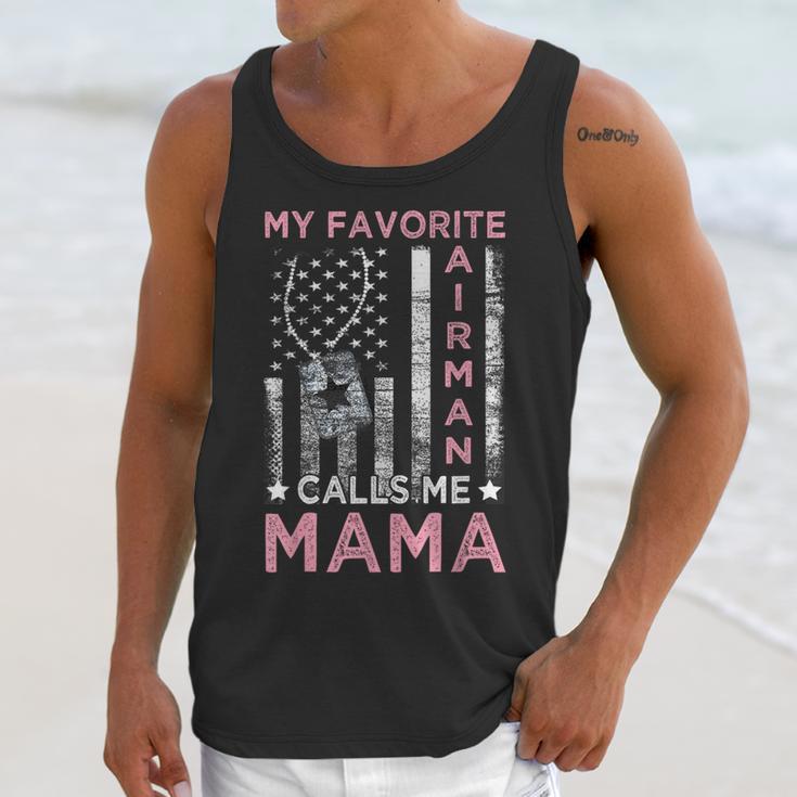 My Favorite Airman Calls Me Mama Airman Graduation Mom Unisex Tank Top