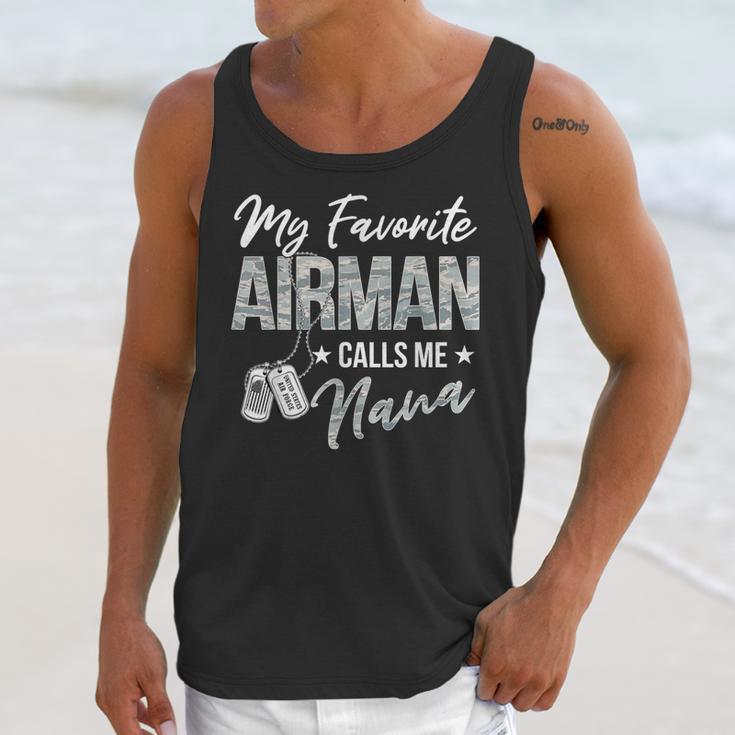 My Favorite Airman Calls Me Nana US Air Force Graduation Unisex Tank Top