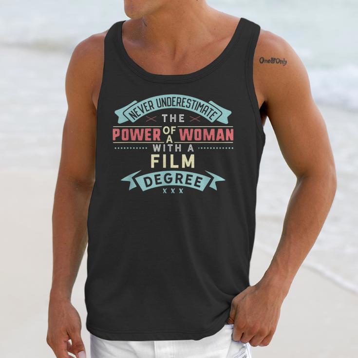 Film Degree Major Shirt Strong Woman Graduation Unisex Tank Top