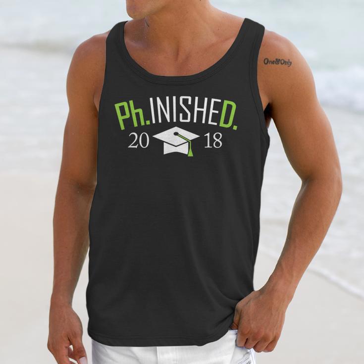 Finished PhD PhInished 2018 Graduation Shirt Unisex Tank Top