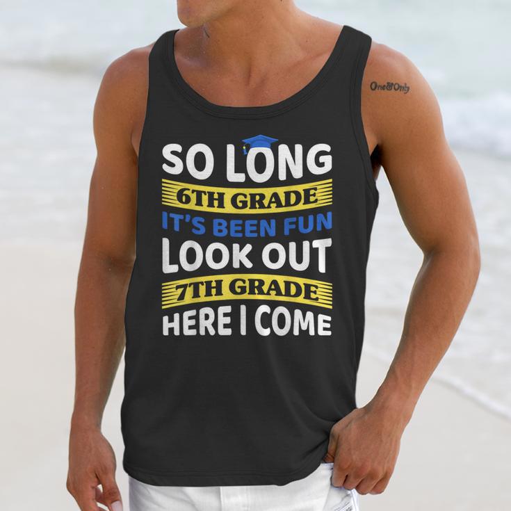 First Day School 7th Grade 6th Grade Graduation Unisex Tank Top