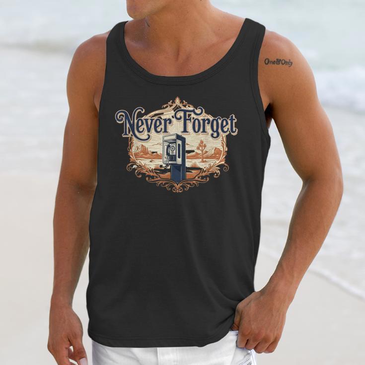 Never Forget Payphones – Retro Humor Nostalgia Graphic Unisex Tank Top Never Forget Payphones – Retro Humor Nostalgia Graphic Unisex Tank Top