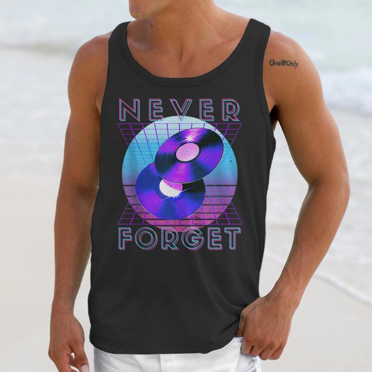 Never Forget Retro 80s 90s Nostalgia Unisex Tank Top