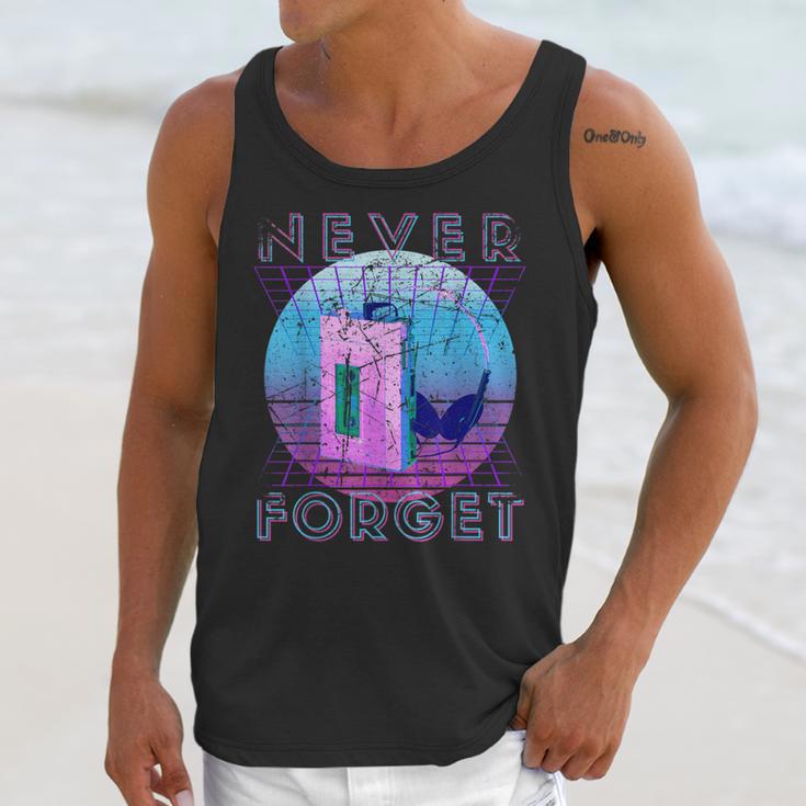 Never Forget Retro 80s 90s Nostalgia Unisex Tank Top