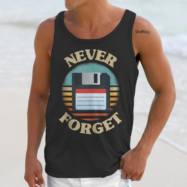 Never Forget Retro Diskette Nostalgia Vintage Unisex Tank Top Never Forget Retro Diskette Nostalgia Vintage Unisex Tank Top