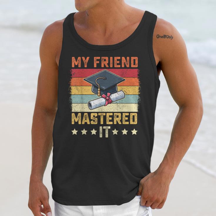 My Friend Mastered It Master's Degree Graduation Vintage Unisex Tank Top