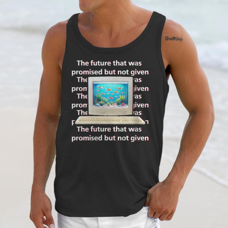 Frutiger Aero Aesthetic Tech The Future That Was Promised Unisex Tank Top