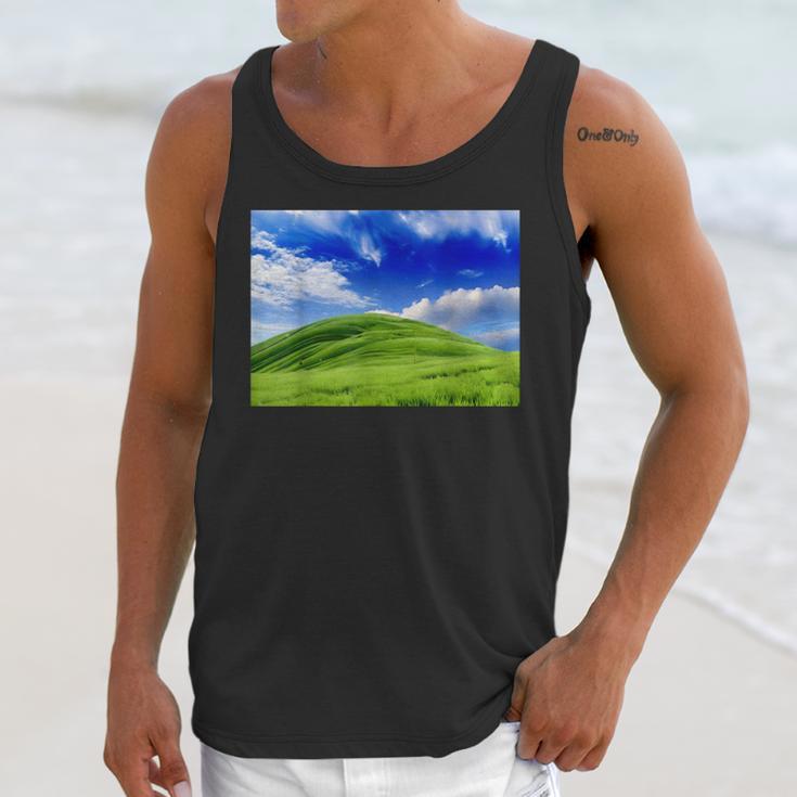 Frutiger Aero Meadow Aesthetic Y2k 2000s Ironic Nostalgic Unisex Tank Top Frutiger Aero Meadow Aesthetic Y2k 2000s Ironic Nostalgic Unisex Tank Top