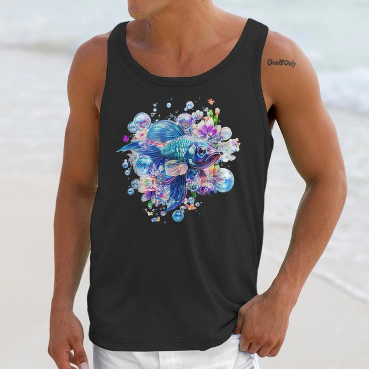 Frutiger Aero Y2K Fish Unisex Tank Top