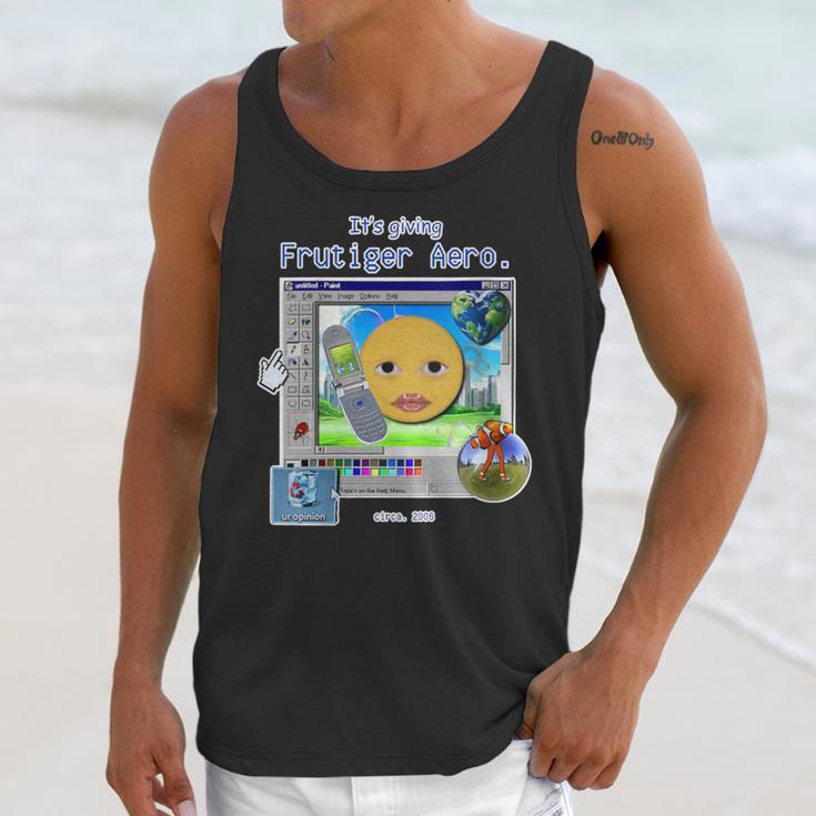 Frutiger Aero Y2K Meme Graphic 2000s Nostalgia Unisex Tank Top