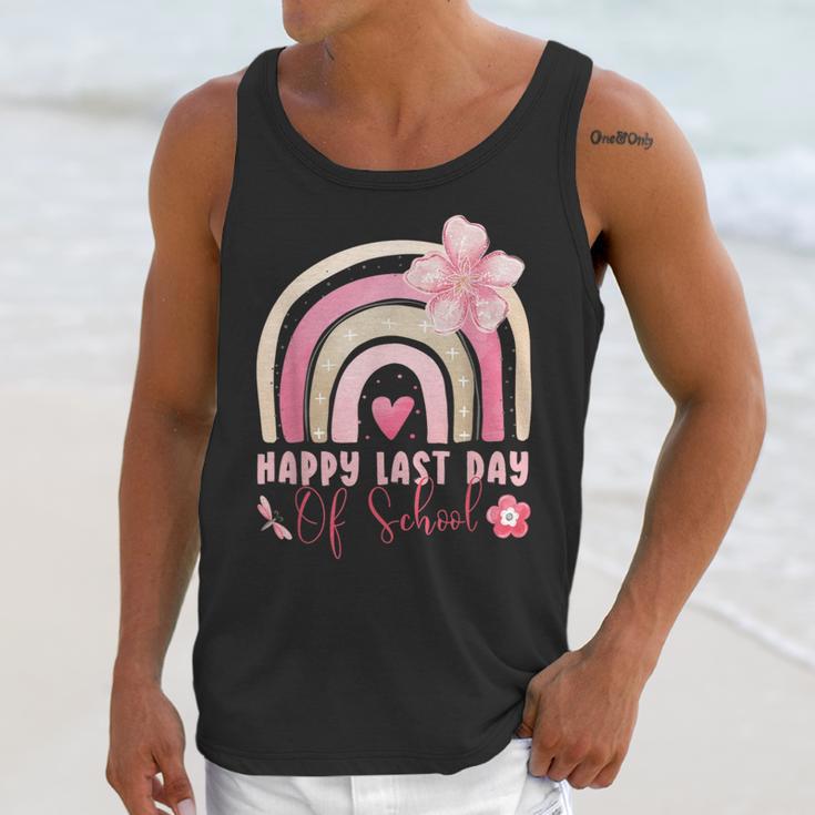 Fun Happy Last Day Of School Girl Student Graduation Rainbow Unisex Tank Top