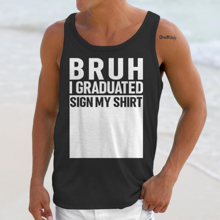 Funny College School Graduation 2025 I Graduated Sign My Unisex Tank Top