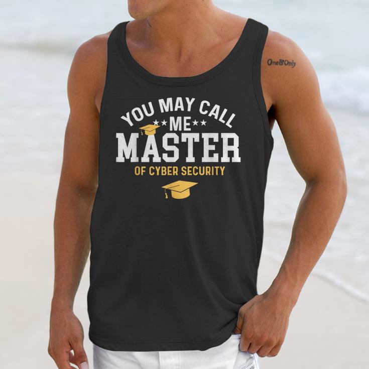 Funny Cyber Security Graduation You May Call Me Master Unisex Tank Top