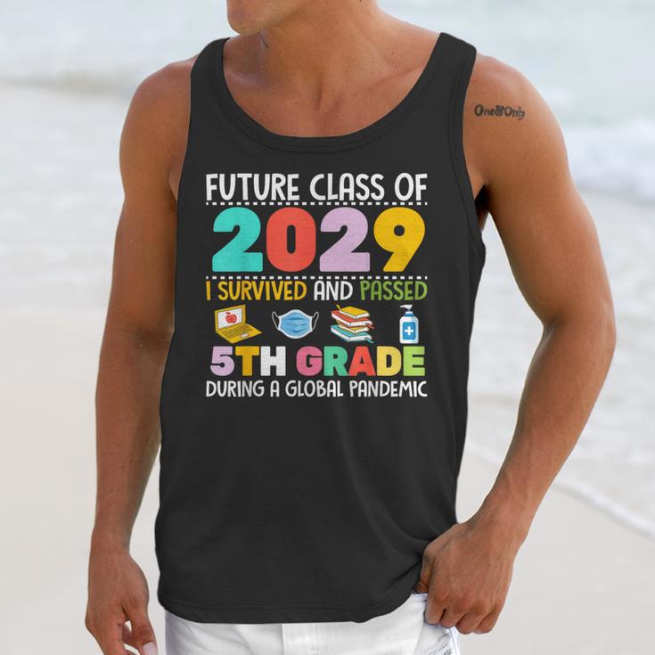 Future Class Of 2029 I Survived Passed 5th Grade Graduation Unisex Tank Top