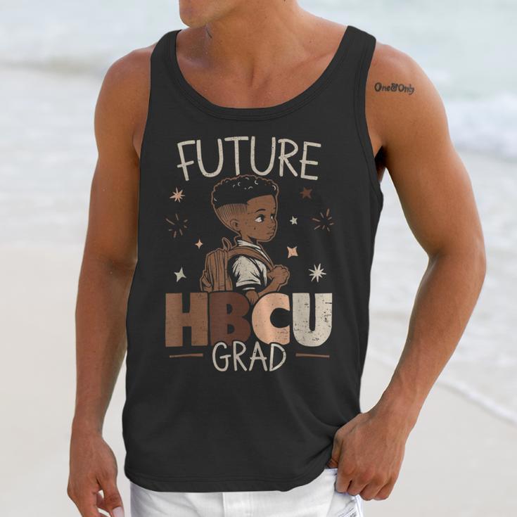 Future HBCU Grad Graduate Afro Boy College Graduation Unisex Tank Top
