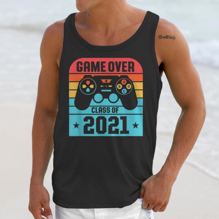 Game Over Class Of 2021 Shirt Students Graduation Unisex Tank Top