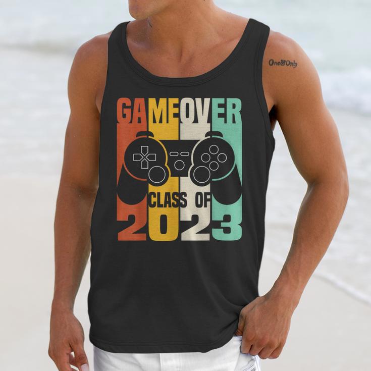 GAME OVER Class Of 2023 Video Games Vintage Graduation Gamer Unisex Tank Top