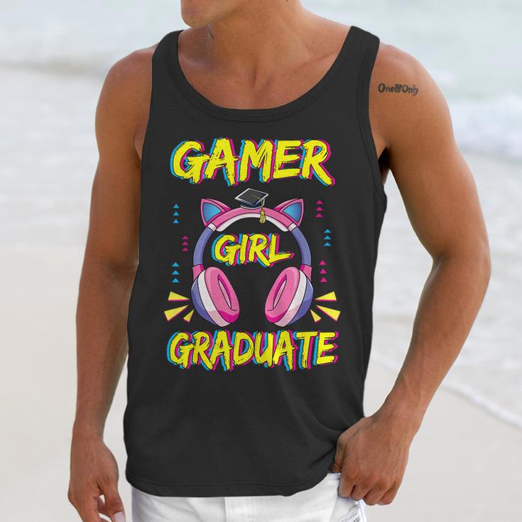 Gamer Girl Graduate Shirt Girls Kids Gamer Graduation Unisex Tank Top