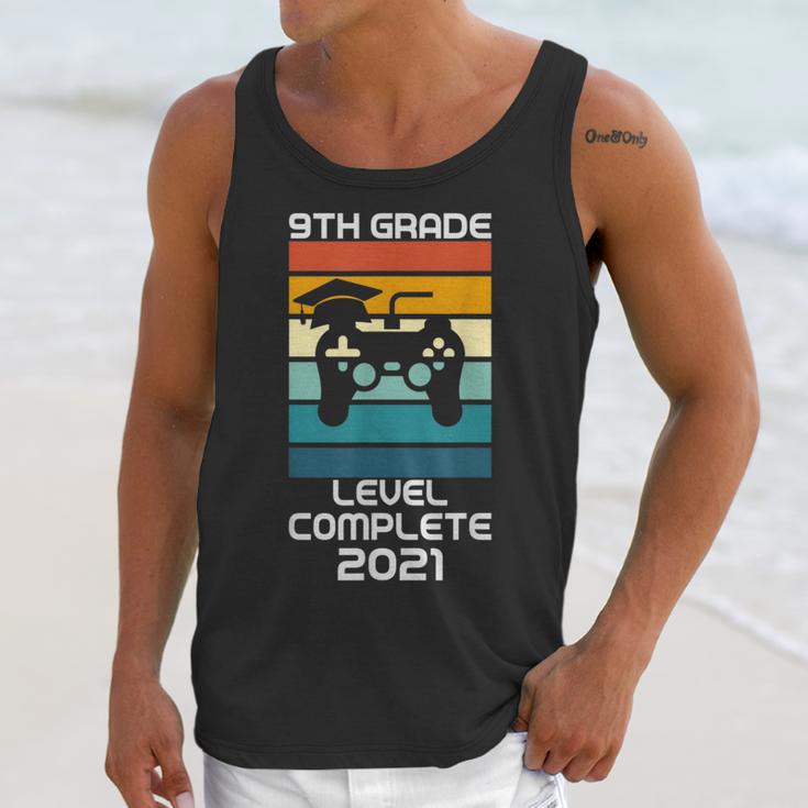 Gamer Graduation 2021 Retro 9th Grade Level Complete Unisex Tank Top
