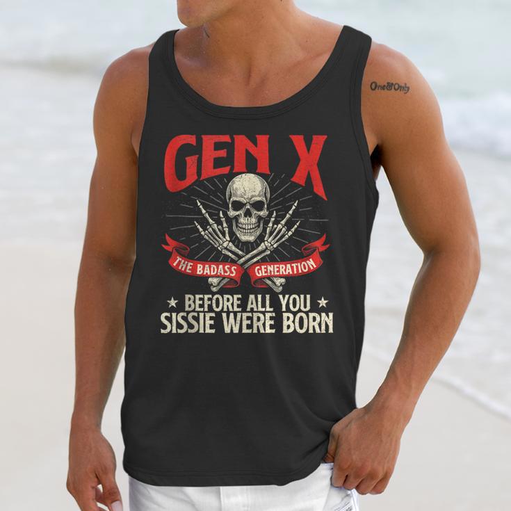 Gen X The Badass Generation Generation X Gen Xer Nostalgia Unisex Tank Top