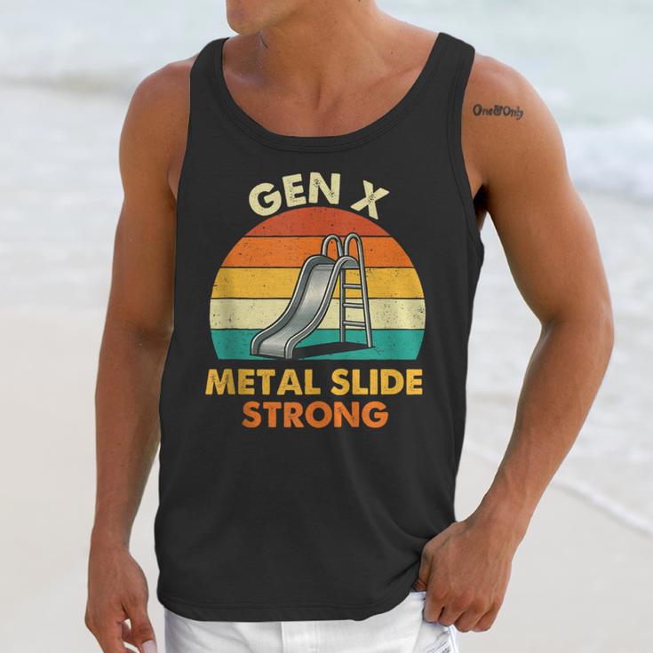 Gen X Slide Strong Generation X Gen Xer Nostalgia Unisex Tank Top