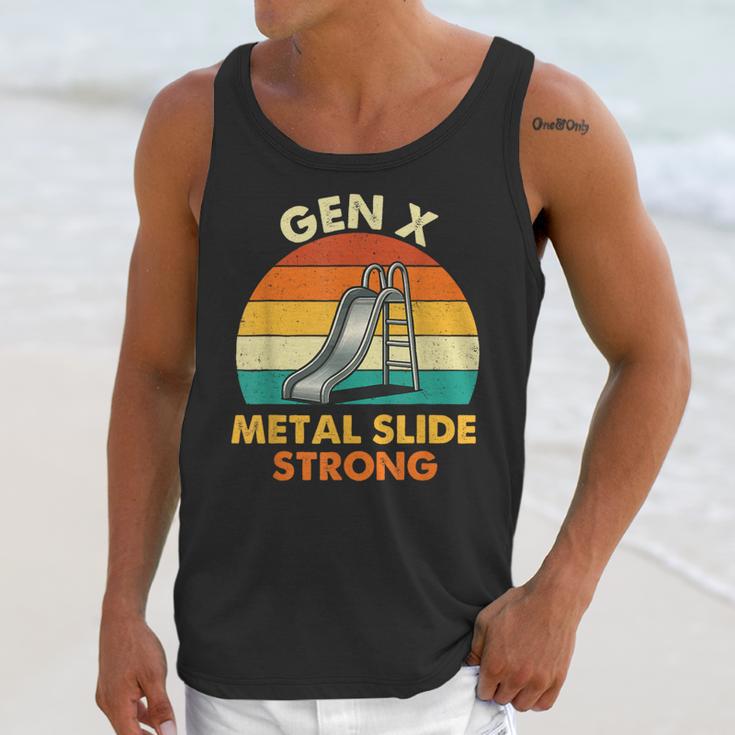 Gen X Slide Strong Generation X Gen Xer Nostalgia Unisex Tank Top