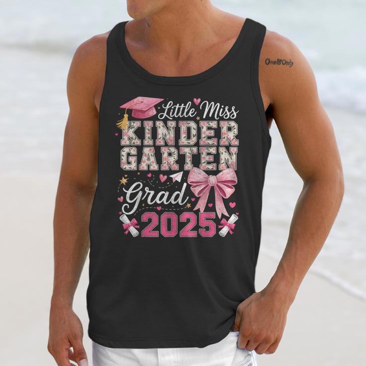 Girls Little Miss Kindergarten Grad 2025 Coquette Graduation Unisex Tank Top