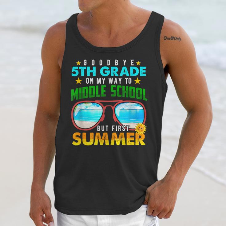 Goodbye 5th Grade Graduation To 6th Grade Hello Summer Kids Unisex Tank Top