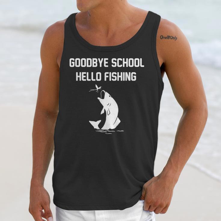 Goodbye School Hello Fishing Graduation T-Shirt Unisex Tank Top