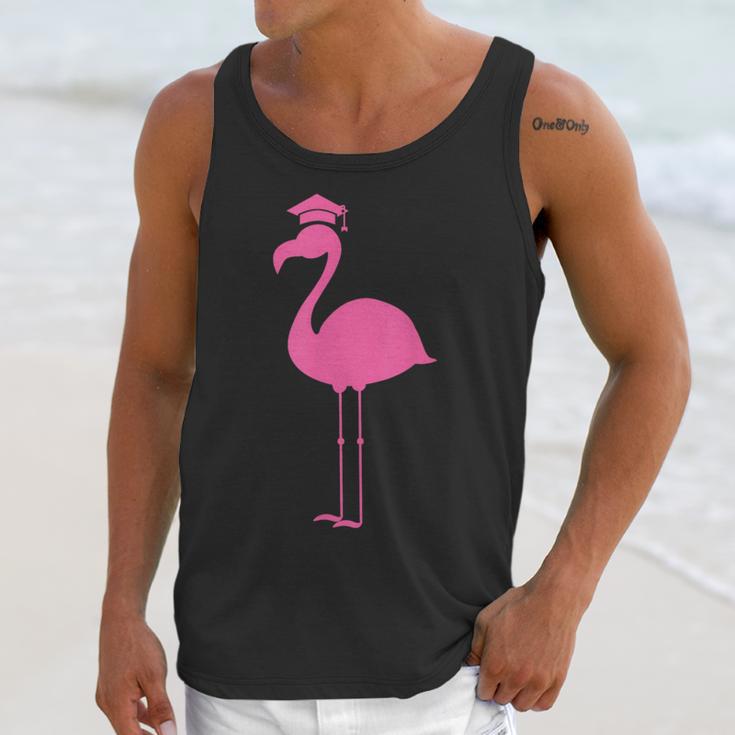 Graduate Cute Pink Flamingo Graduation Unisex Tank Top
