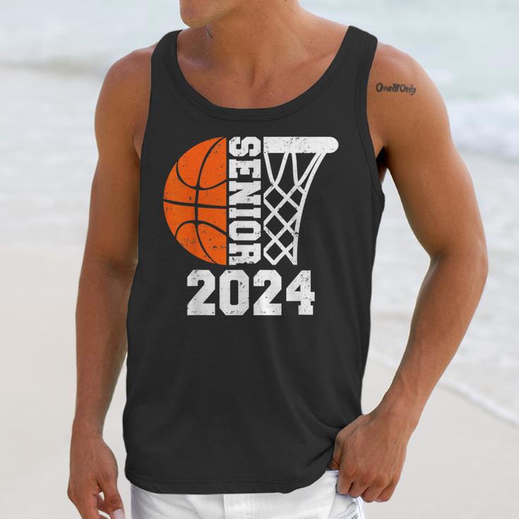 Graduate Senior Class Of 2024 Basketball Player Graduation Unisex Tank Top