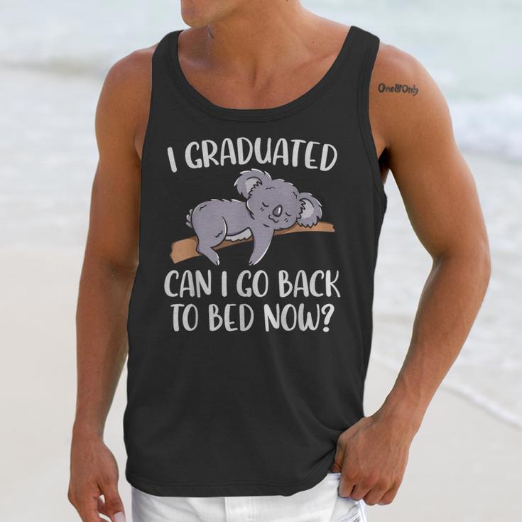 I Graduated Can I Go Back To Bed Now Koala Bear Graduation Unisex Tank Top