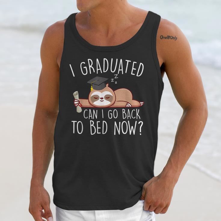 I Graduated Can I Go Back To Bed Now Shirts Graduation Unisex Tank Top