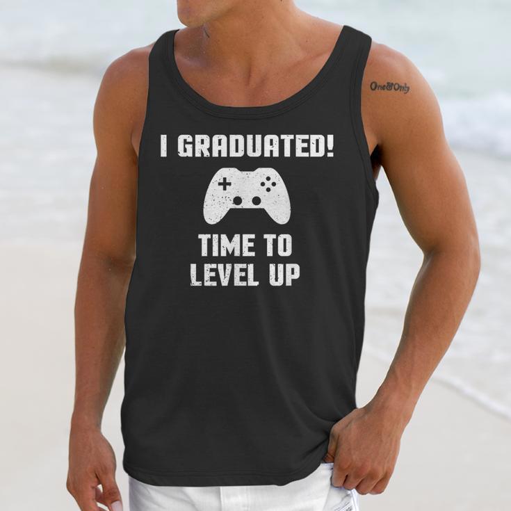 I Graduated Time To Level Up Graduation T-Shirt Unisex Tank Top