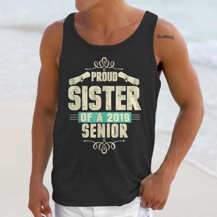 Graduation 2019 TShirt Proud Sister Of A Senior Unisex Tank Top