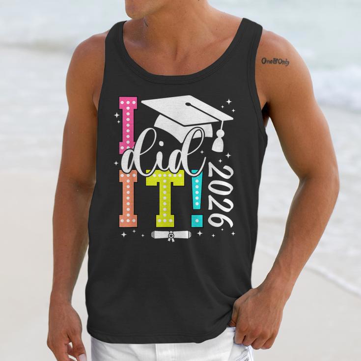 I Did It Graduation 2026 Graduate Class Of 2025 Senior 26 Unisex Tank Top