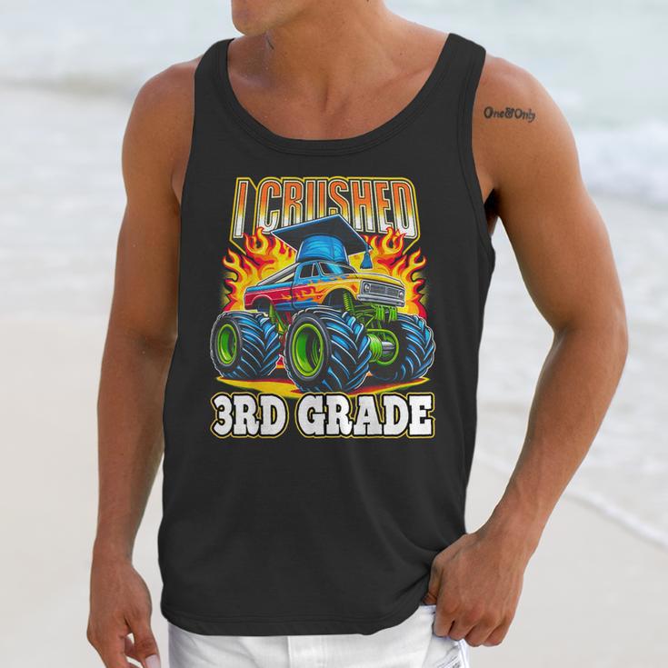 Graduation 3rd Grade Monster Truck Boys I Crushed Grad Unisex Tank Top